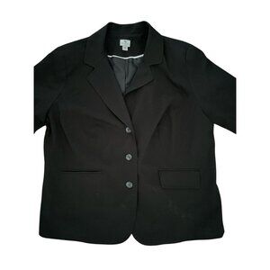 Worthington Black Blazer Jacket Women’s 22W Lined Office Formal Business Casual